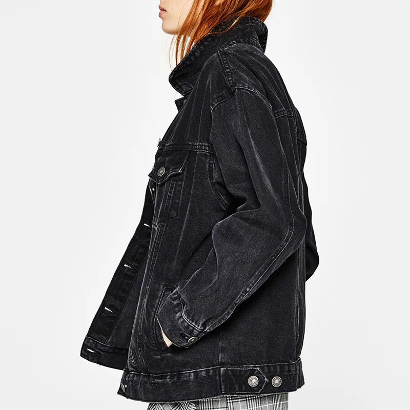 Women Ooversized boyfriend Denim Jackets Solid 2018 Spring Streetwear Solid Jeans Jackets Women Denim Jackets And Coat Women Ooversized boyfriend Denim Jackets Solid 2018 Spring Streetwear Solid Jeans Jackets Women Denim Jackets And Coat