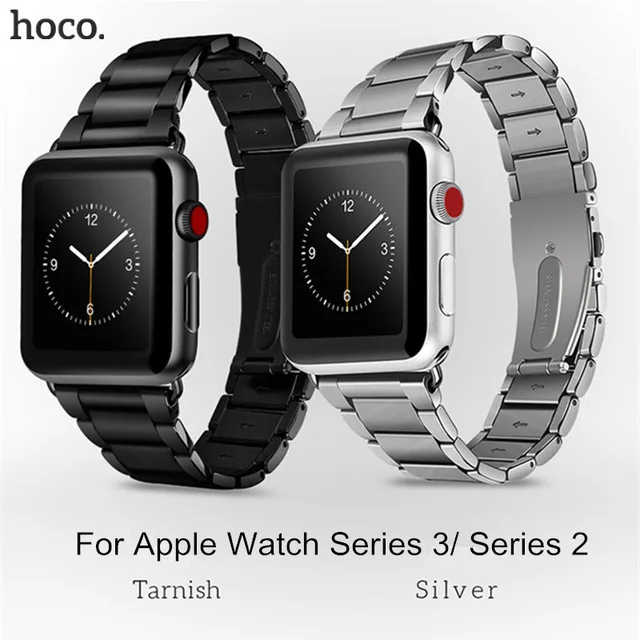 

Original HOCO Luxury Stainless Steel Watch Band for Apple Watch 42mm 38mm Series 1 2 3 Strap Butterfly Buckle Metal Watchband