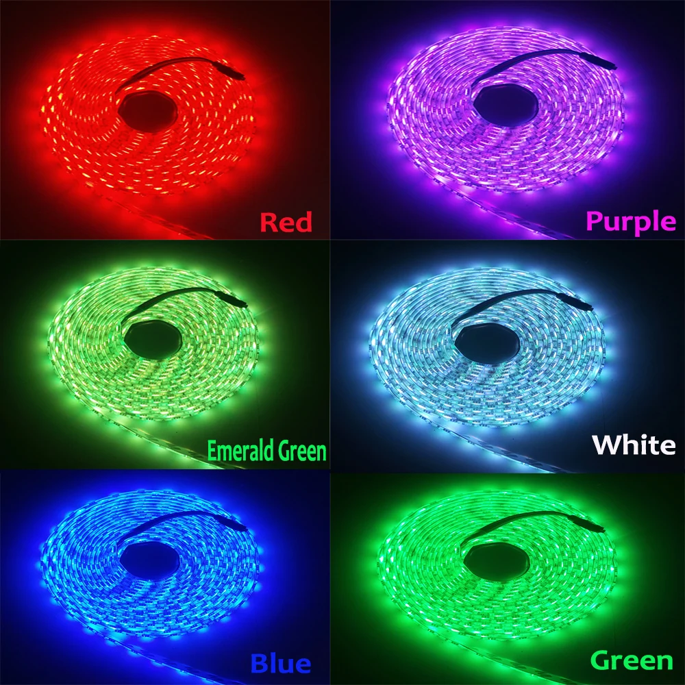 WIFI Светодиодная лента 5050 RGB Водонепроницаемый гибкий свет Fita + музыкальный