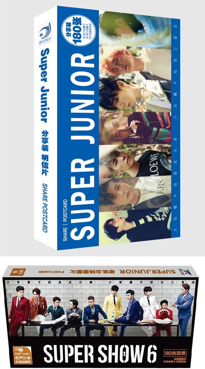 KPOP Super Junior SJ SuJu SuJr альбом ломо карты K-POP Новая мода само сделанная бумага фото