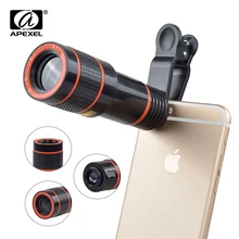 2017 12X Zoom Téléphone objectif Universel Téléobjectif Camera Lens avec trépied support pour iPhone Samsung Xiaomi HTC HUAWEI lentille APL-HS12X