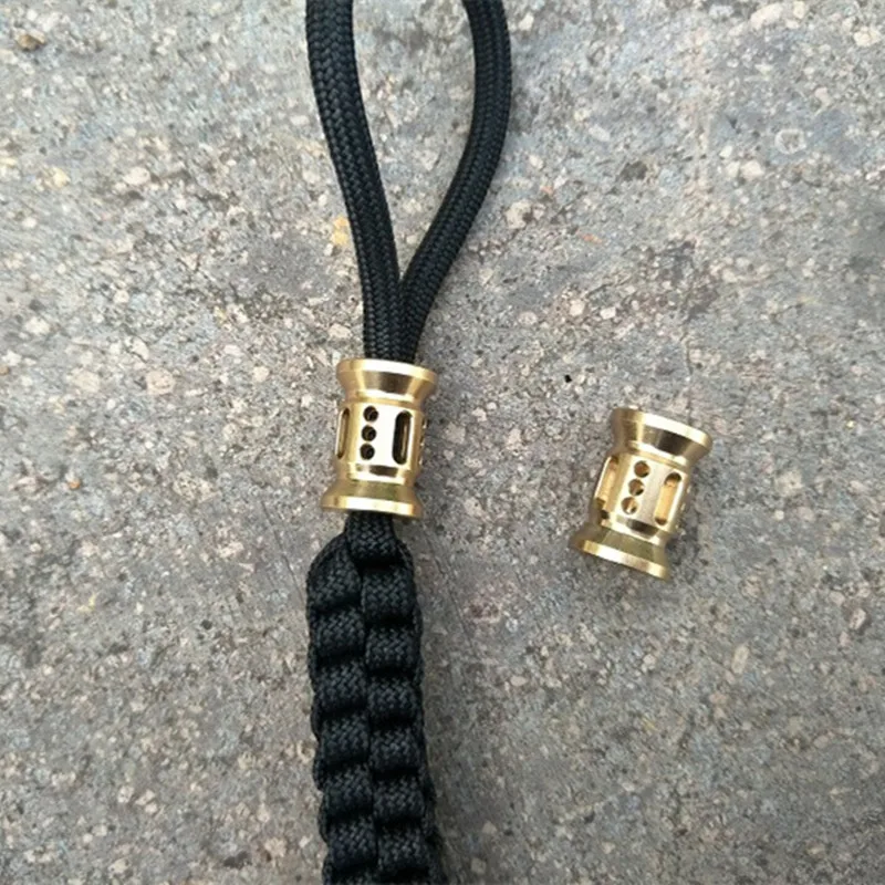 Brass Knife Beads Solid Rope Light Knife Pendants Zipper Pull Bead EDC