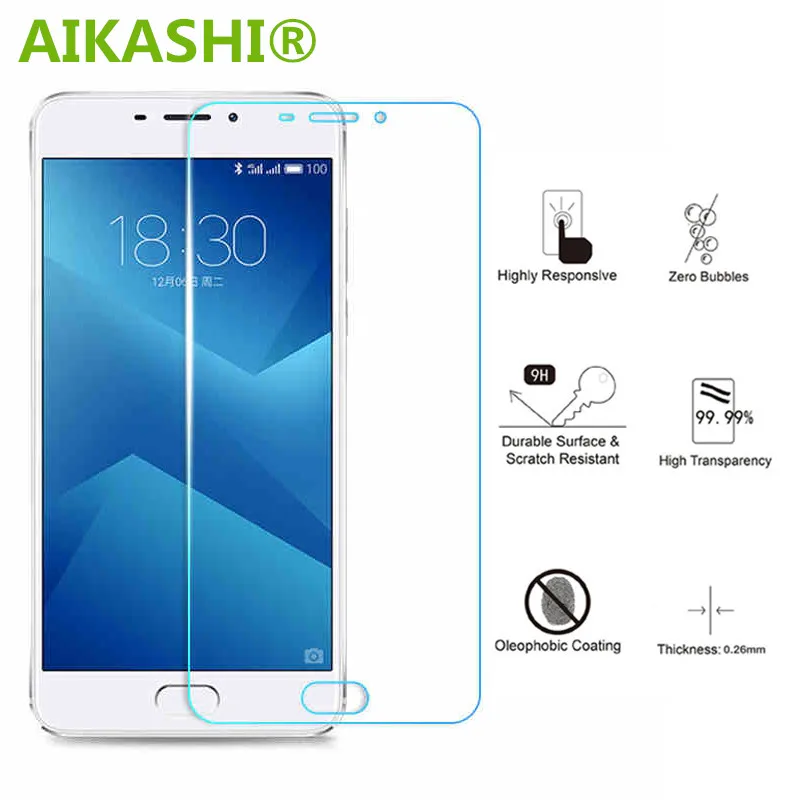 

AIKASHI 9H ForMeizu M3S Tempered Glass ForMeizu U10 U20 Pro 5 MX6 M2 M3 M5 Note M5s M5C M6 2.5D Screen Protector Films Case