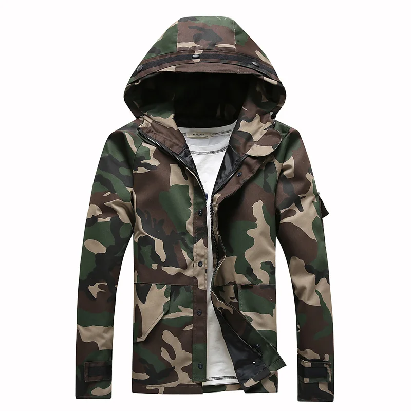 american soldiers men military casual jacket camouflage coat outwear 2 color M L XL XXLin