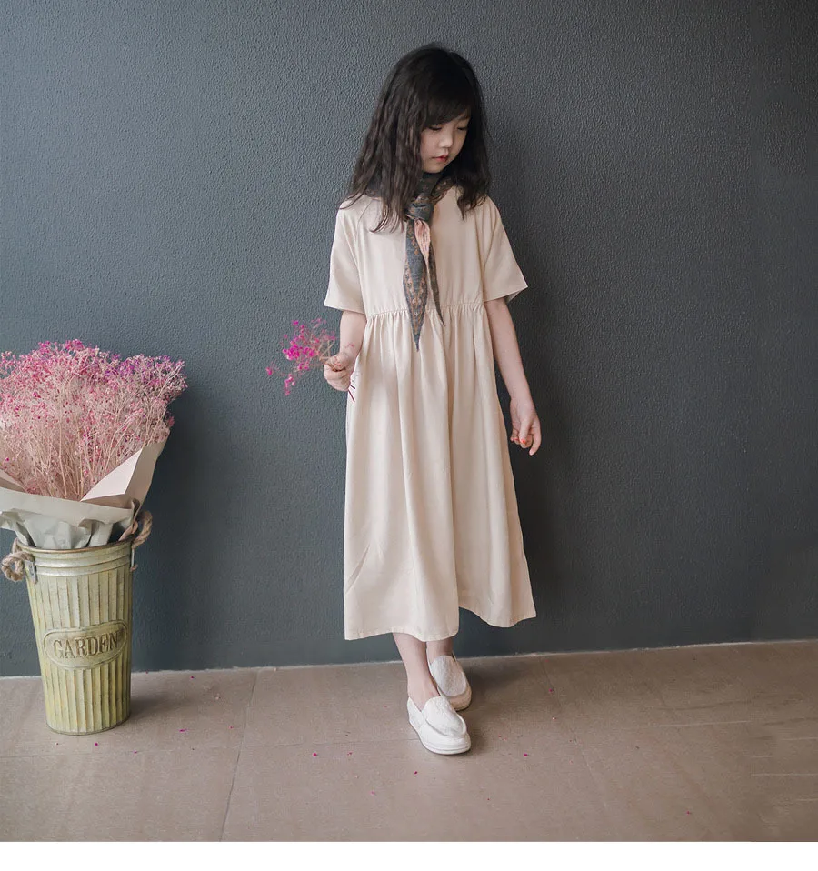 Mother Daughter Dresses Spring Clothes Children Princess Maxi Dress Summer 2019 Girls Little Kids School Clothing Beige Holiday 4 5 6 7 8 9 10 11 12 13 14 15 16 years little teen toddler girl dress child short sleeve (2).jpg