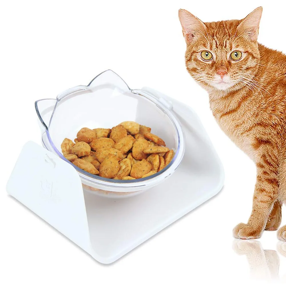 Миска для еды с подставкой для приподнятого питомца котенка миска для воды миски для кормушки идеально подходит для кошек и маленьких собак эргономичная регулируемая подача#290911