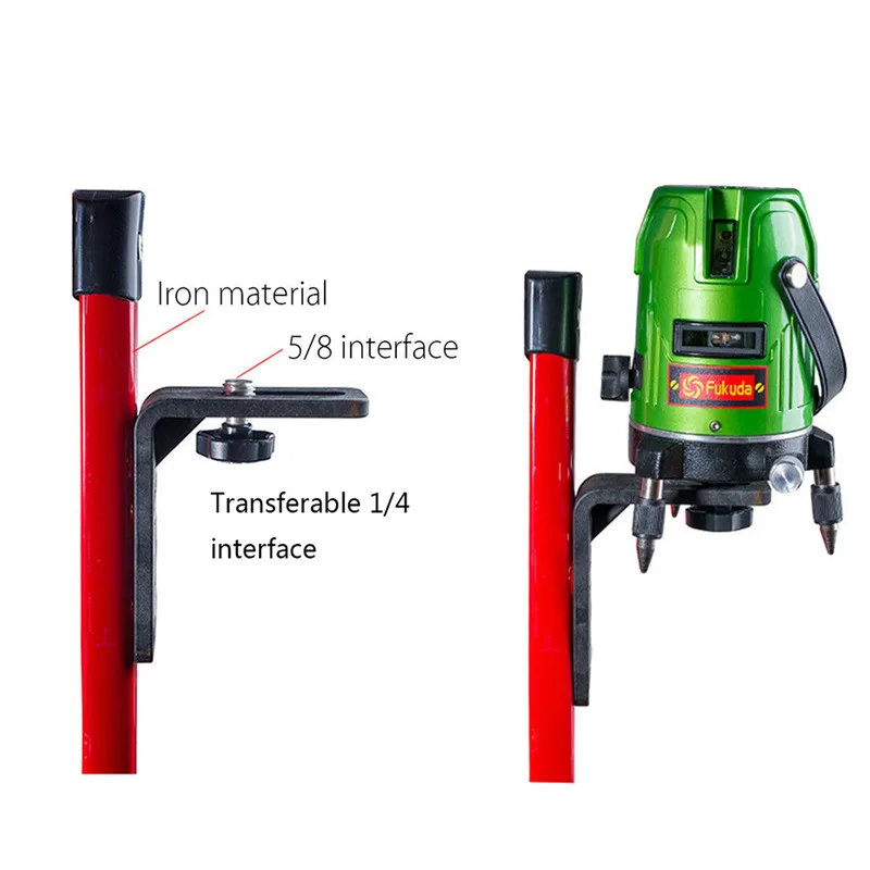 5/8 12*10cm Thread L Shape Magnetic Laser Wall Mount Bracket Magnetic Pivoting Base Instrument