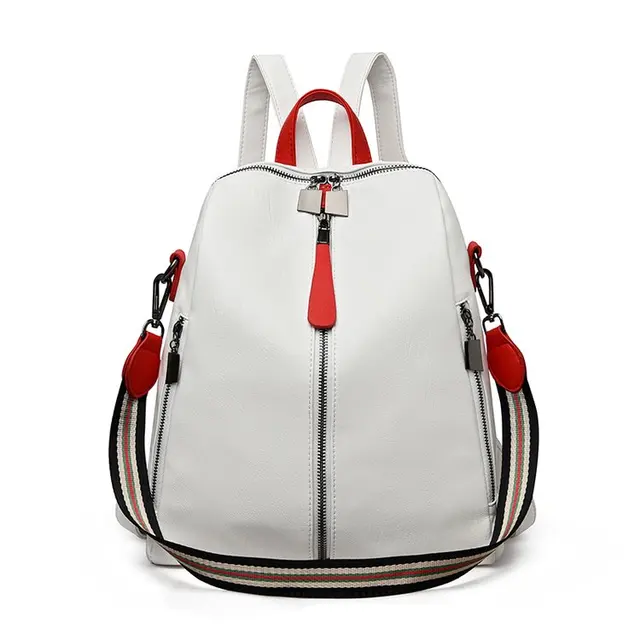 ladies white backpack