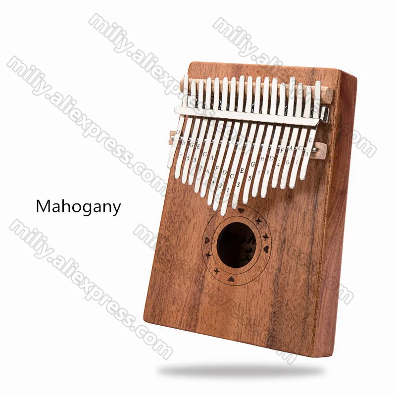 Paino 17 Key Kalimba Mbira Calimba африканское красное дерево «пианино для больших пальцев» палец с сумкой клавиатура Marimba деревянный музыкальный инструмент - Цвет: 2