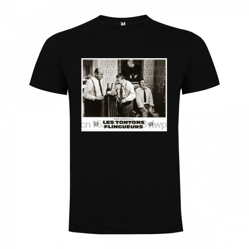 

T-Shirt Les Tontons flingueurs - Lino VENTURA - Bernard Blier - col rond homme n