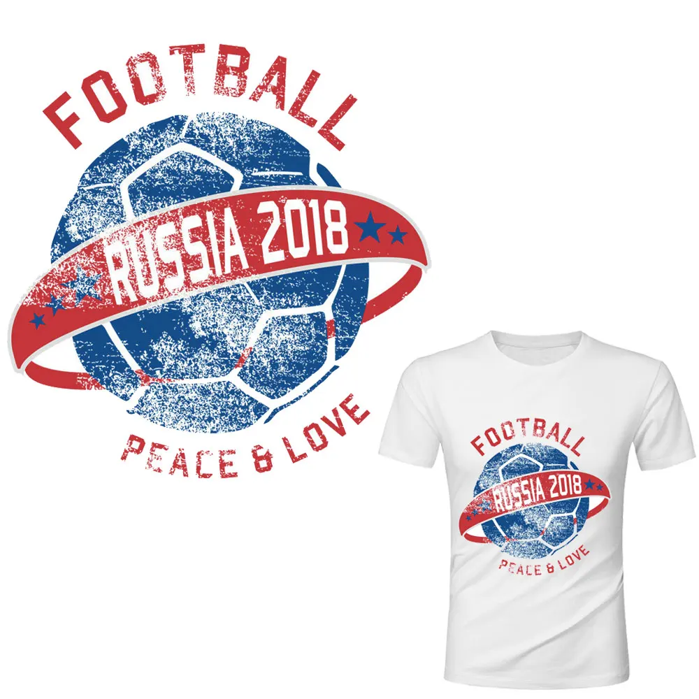 

new Russia 2018 World Up Soccer patches for T-shirt football ironing sticker bag diy accessory patch A- Level washable applique