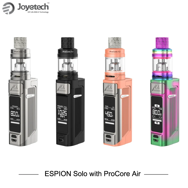 

Electronic Cigarettes Kit Joyetech ESPION SOLO with ProCore Air Kit 80W power Box Mod Kit 4.5ml ProCore Air Tank ProCA Head Vape