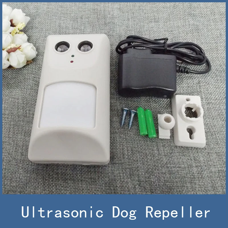 

Newest Dog Repeller, Wall-Mounted Auto Infrared Sensor Ultrasonic Drive Cats Dogs Pets, Free Shipping