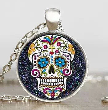 US Movie Jack Skellington Black Sugar Skull Handmade Necklace Steel Pendant Steampunk Jewelry Gift Women Chain Mens 2016 Toy | Украшения и