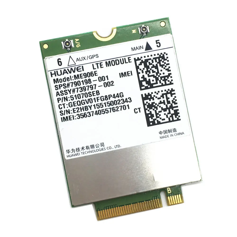 Карта для HP lt4112 HUAWEI ME906E NGFF LTE/HSPA + FDD 4G модуль WWAN карта разблокирована | Компьютеры и