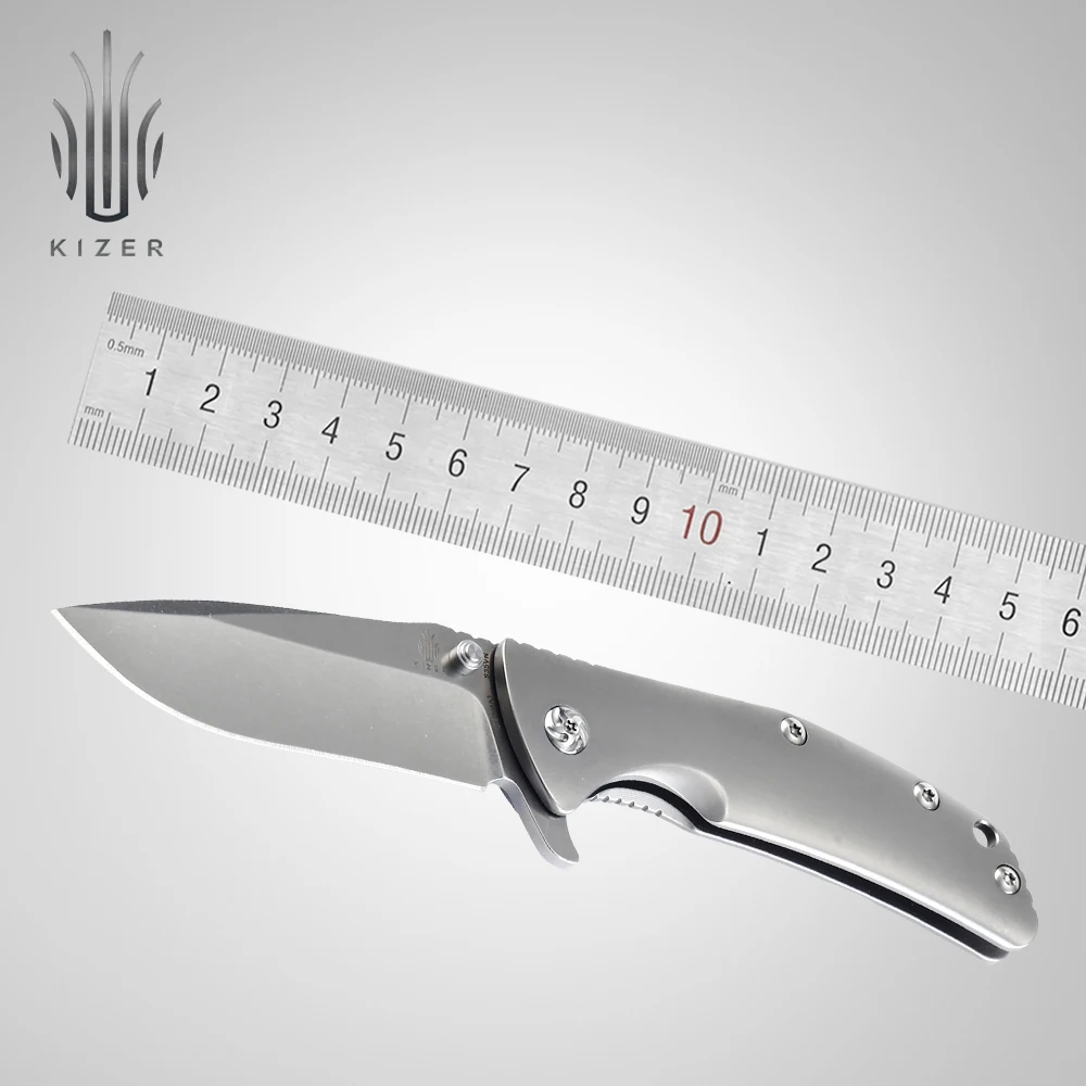 

Kizer tactical folding knife outdoor knife for hunting camping useful hand tools