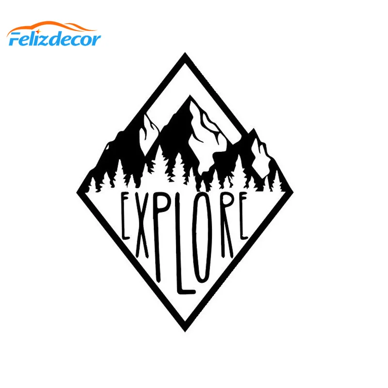 

Explore Mountain Decal Car Decor Art Landscape adventure travel Car Stickers Waterproof Vinyl L592