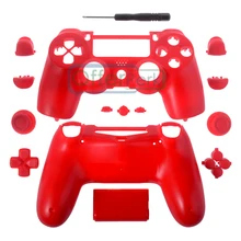 P4M03 для PS4 контроллер игровой дизайн полный корпус чехол на кнопке ремонт на выбор твердый красный JDM-010 JDM-020