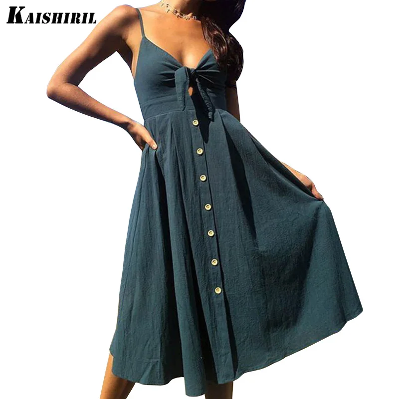 Summer Casual Dress Women 2018 Sexy Bowknot Bandage Party Dresses ...