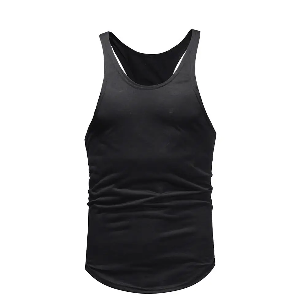 BK Модные новая мода Surf Для мужчин спорт для бассейна или пляжа Фитнес Tank Slim Fit тренажерный зал мышцы рубашка одежда F1 - Цвет: BK