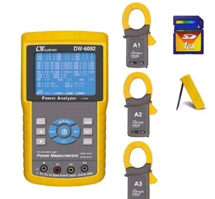 

Electrical equipments DW-6092 Three 3 Phase Power Meter Analyzer LUTRON Tester Real time Data logger