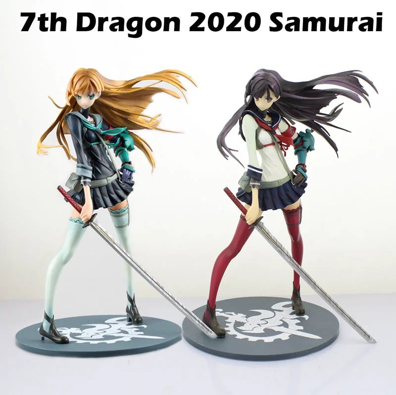 

Free Shipping 10" Anime 7th Dragon 2020 II Samurai Student Style Boxed 25cm PVC Action Figure Collection Model Doll Toys Gift