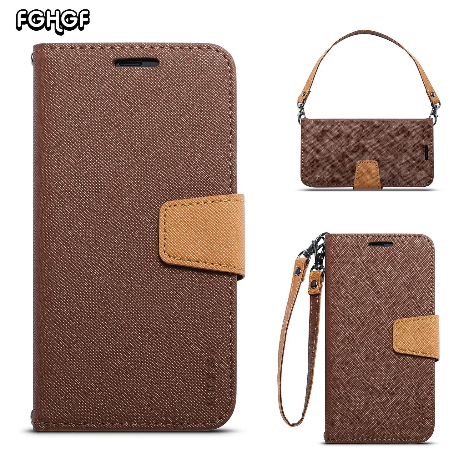 

FGHGF Cover For OnePlus 6 Case Magnetic Flip Cover For OnePlus 5t 5 3 3t Shell Dual Colors Wallet Case For One Plus 6 5t Fundas