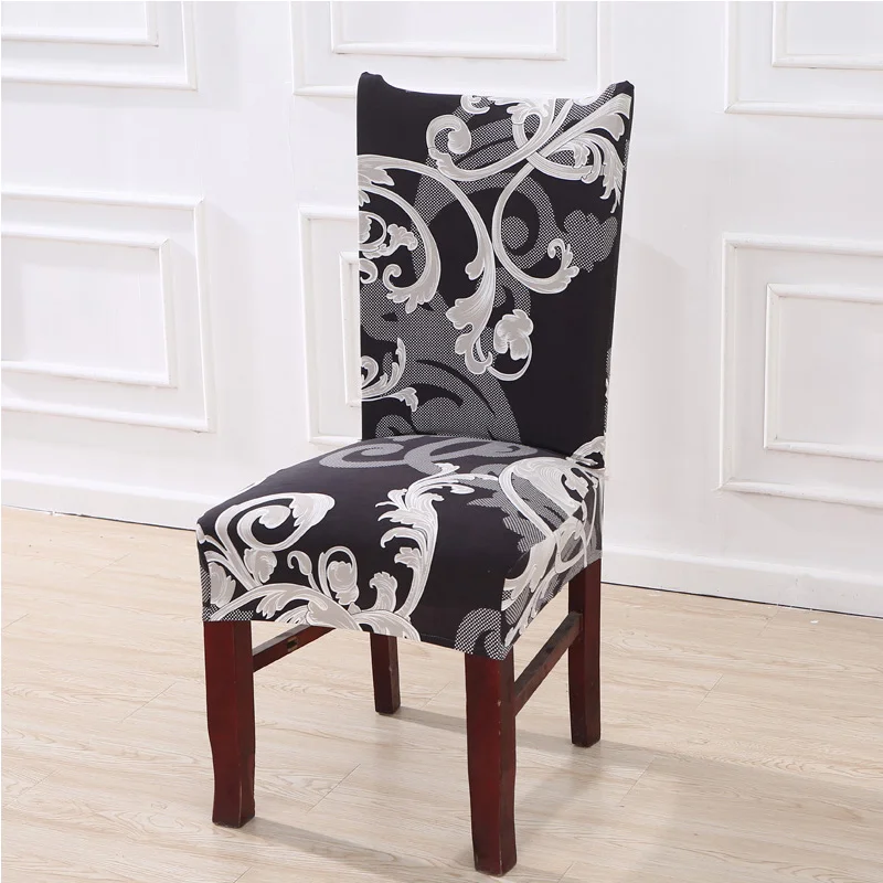 Чехлы на кухонные стулья, эластичные чехлы для сидений, серый чехол для стула, полотенце, чехол для стула, спандекс - Цвет: Color 13