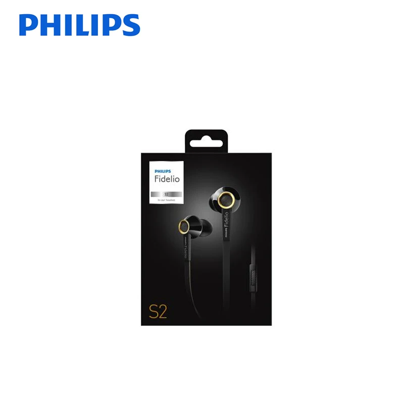 Оригинальные Проводные Hi Fi Наушники PHILIPS S2 наушники вкладыши с поддержкой