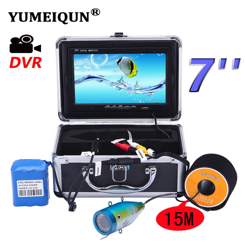 Подводная камера YUMEIQUN для рыбалки водонепроницаемый видеомонитор 7 дюймов HD 1000TVL