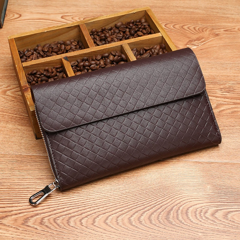 

PURANI Fashion Clutch Male Long Phone Wallet Men Wallets Wristlet Men Clutch Bags Coin Purse Men's Wallet Leather Male Purse