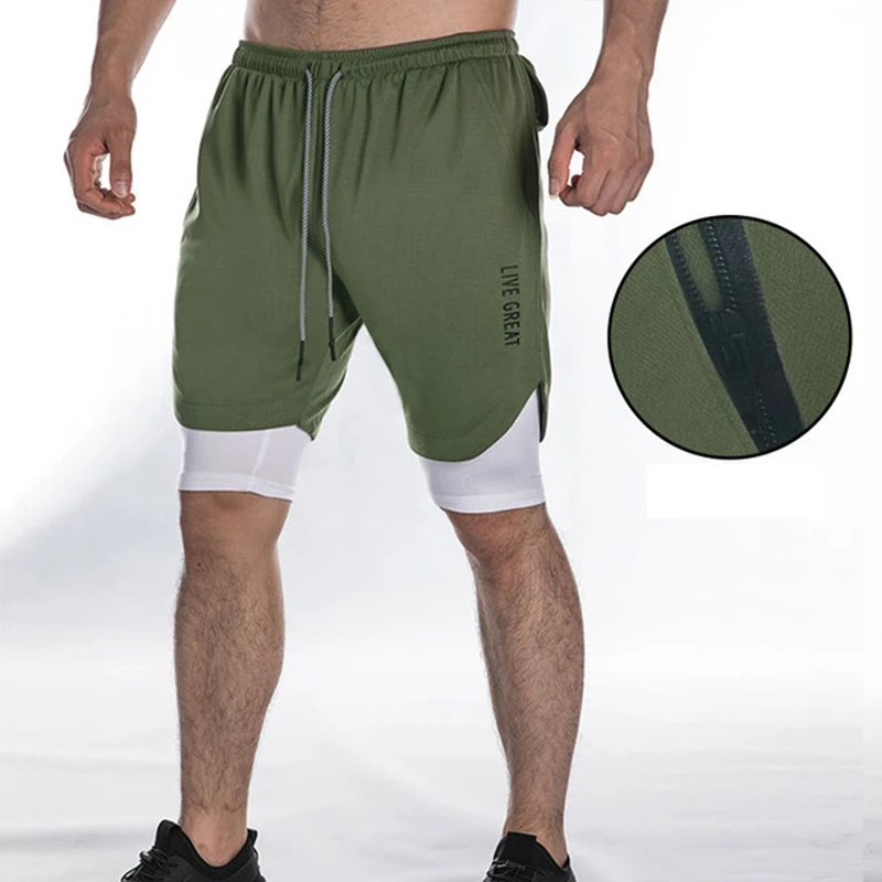 Short Hombre Men's Sports Shorts Summer Quick Dry Mesh Five Pants Outdoor Large Size Running Beach Pants Streetwear Sweatpants