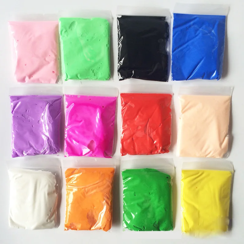 

12Pcs/Set Fimo Polymer Light Clay Slime Plasticine Clay Air Dry Soft Playdough DIY Creative Toys For Kids
