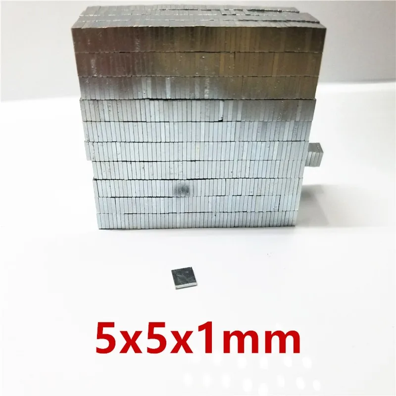 20/50/100/500 шт. Магнит 5x5x1 N35 сильной квадратной NdFeB неодимовый магнит редкоземельный