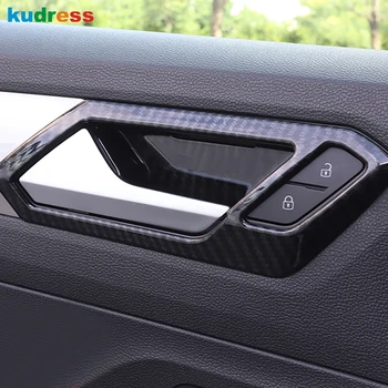 

For Volkswagen T-Roc TROC 2017-2019 ABS Matte Car Inner Door Handle Bowl Cover Sticker Styling Auto Decoration Accessories