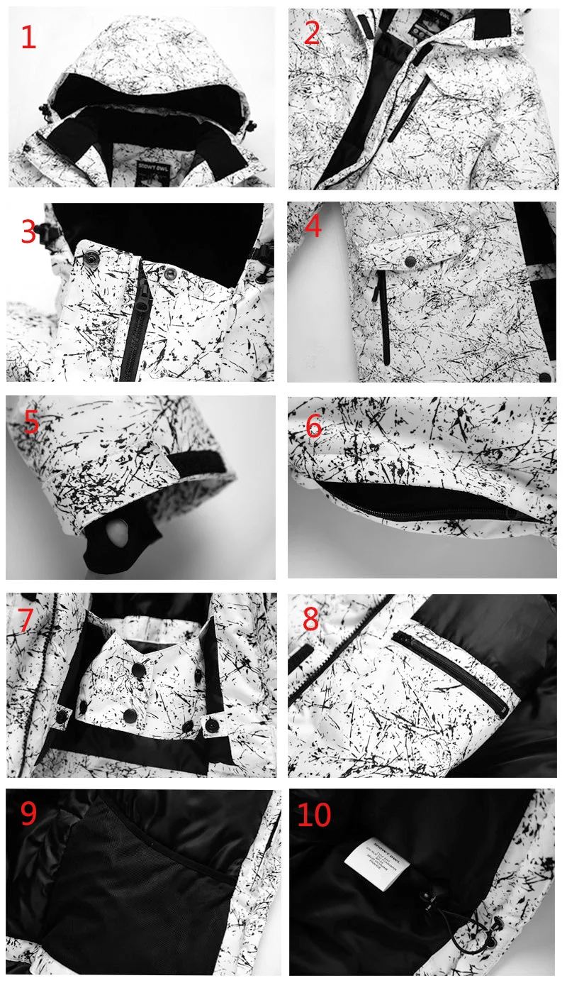 Высококачественный мужской лыжный костюм, зимняя одежда, водонепроницаемая лыжная куртка для сноуборда, ветрозащитная Спортивная камуфляжная куртка, супер
