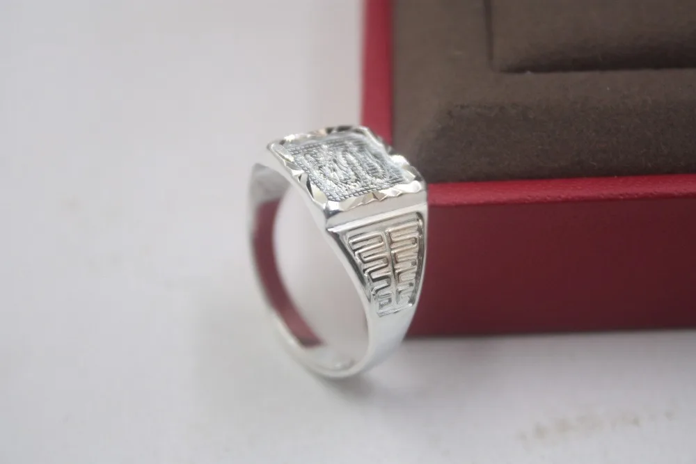 Модное чистое серебряное кольцо S999, 12 мВт, уникальное квадратное мужское кольцо с драконом, американский размер 5-9, элегантное Модное Новое кольцо