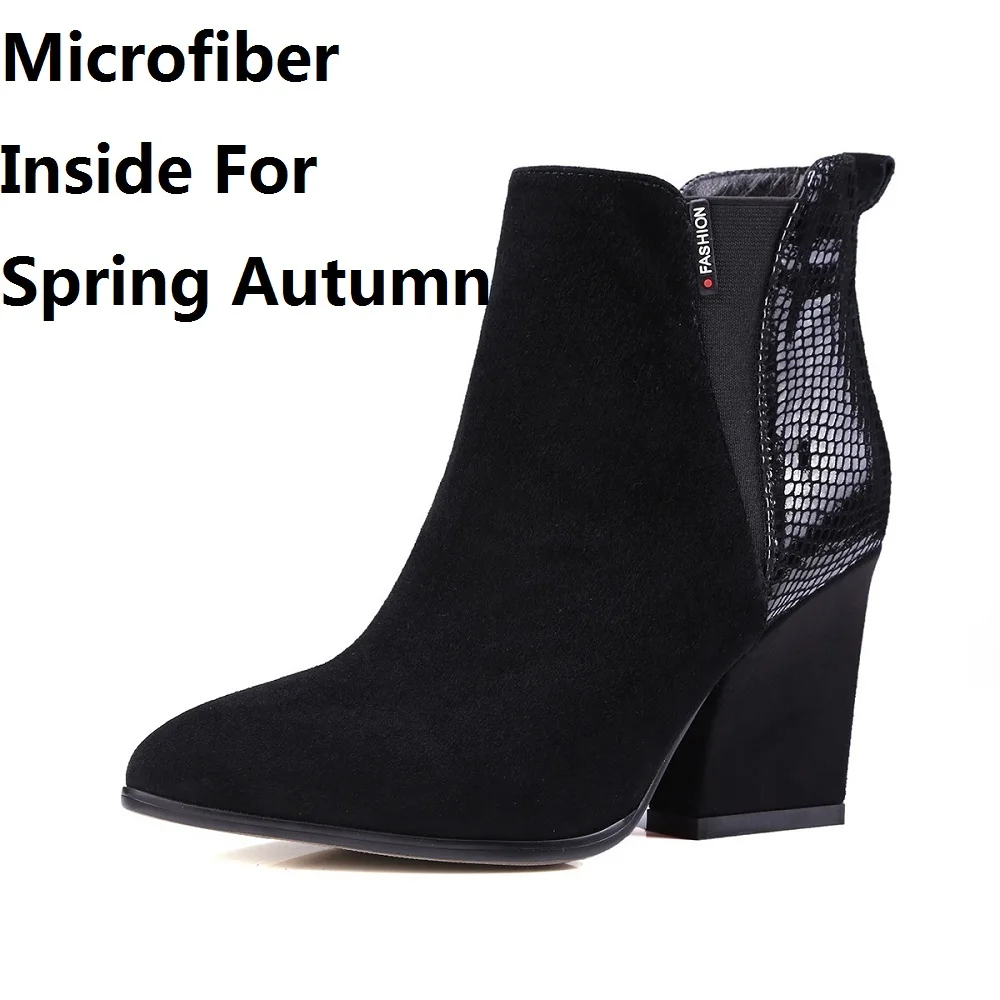 Suede Angle Boots 2017 New Winter Kids Pointed Toe