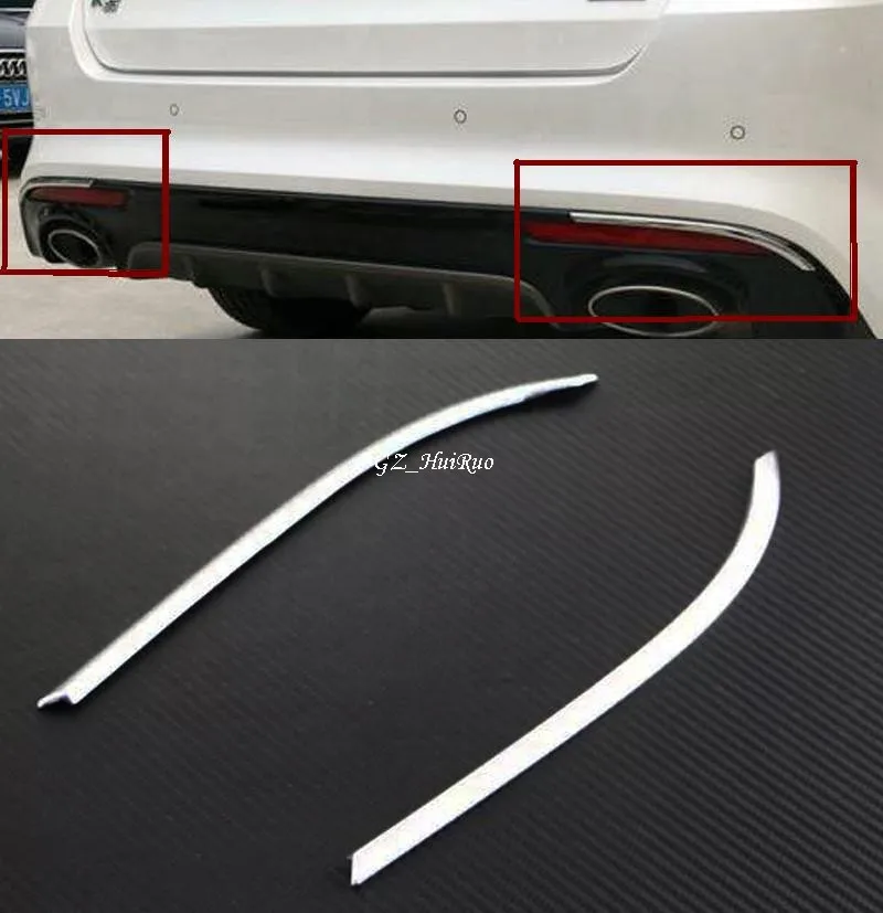

Styling Accessories ABS Chrome Rear Fog Light Lamp EyeLid Cover Trim 2pcs For Kia Optima K5 2016 2017