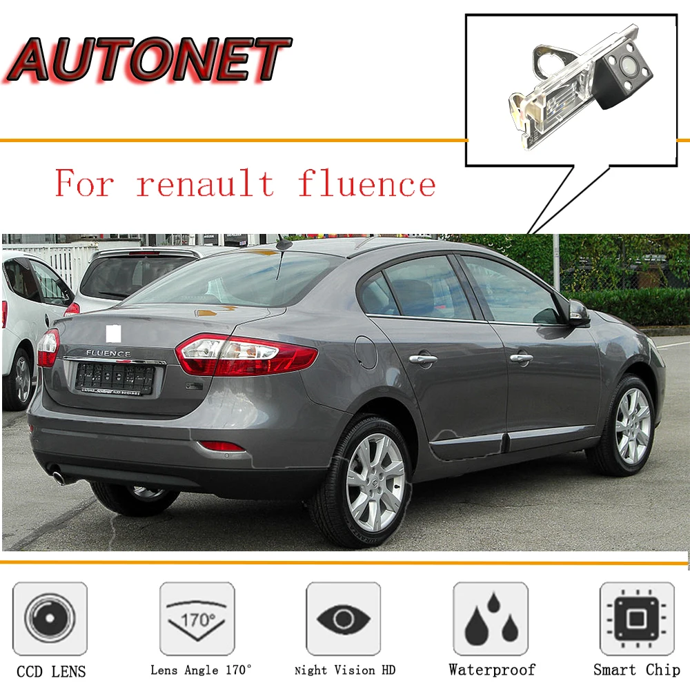 AUTONET задняя камера для Renault Fluence/Megane 3/камера заднего вида парковочная резервная камера/4 светодиода/ночное видение/CCD