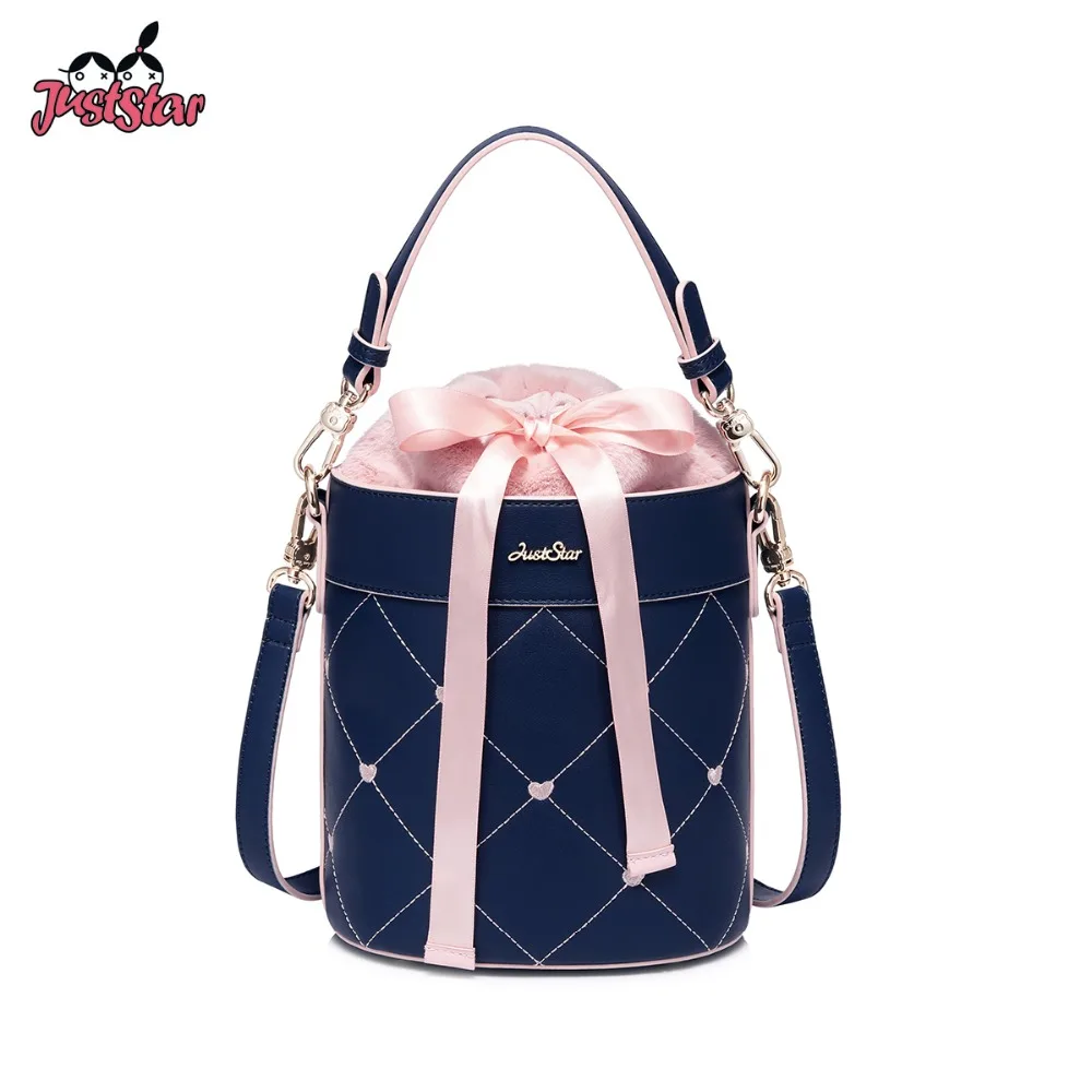 Женские кожаные сумки JUST STAR женские модные в клетку с вышивкой Love мессенджеры