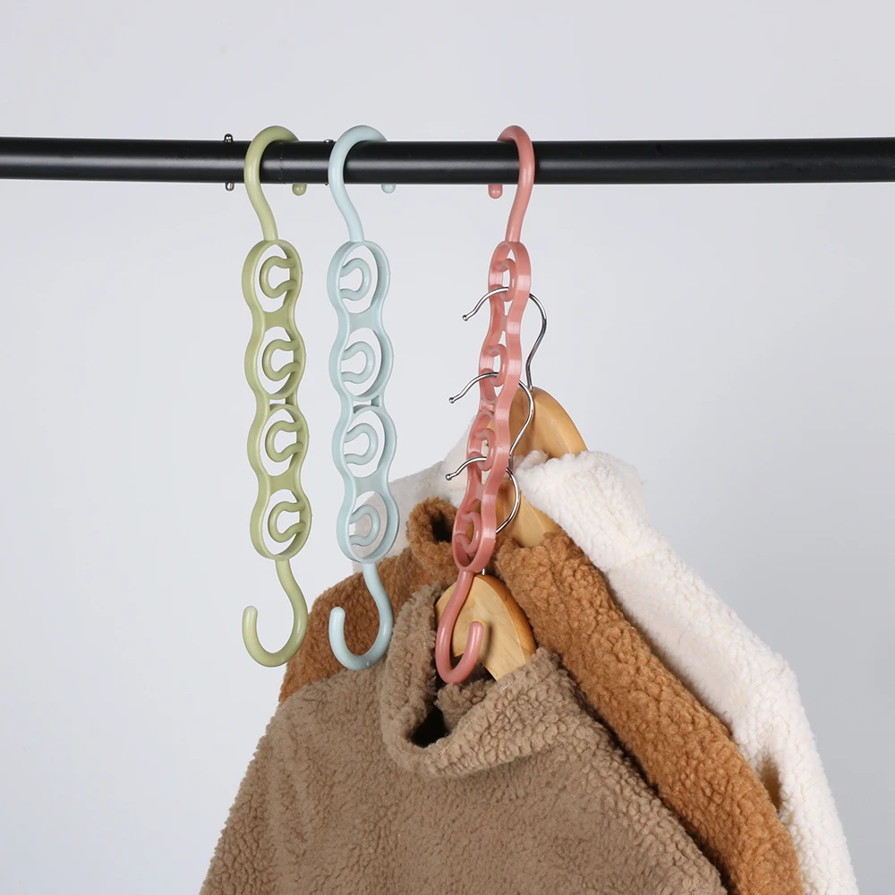 

1PC 33cm Creative Multifunction Plastic Hanging Layer Storage Easy Hook Drying Rack Scarf Hangers Circle Racks