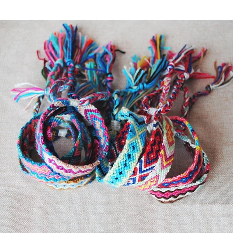 Браслет в стиле бохо, непальский плетеный шнур, браслет в стиле хиппи для женщин и мужчин, браслет дружбы, ювелирные изделия для пар