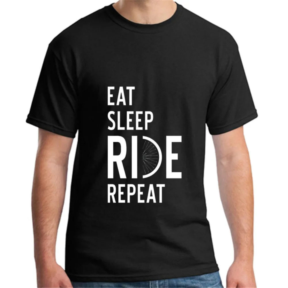 MTB Enduro байкерские футболка Eat Sleep ездить Повторите для мужчин горным
