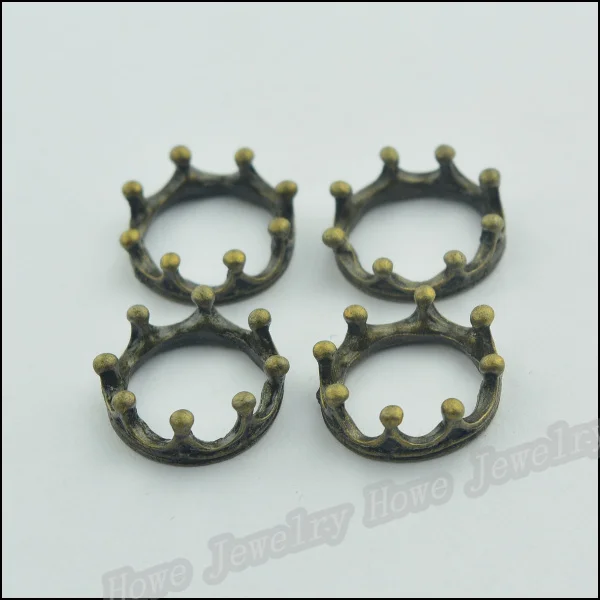 

Wholesale 60 pcs Vintage Charms Imperial crown Pendant Antique bronze Fit Bracelets Necklace DIY Metal Jewelry Making