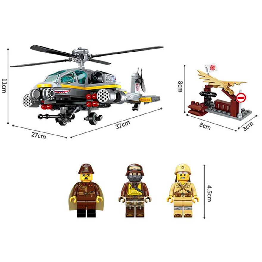 1719 280P Military Helicopter Constructor Model Kit Blocks Compatible LEGO Bricks Toys for Boys Girls Children Modeling 1719 280P Military Helicopter Constructor Model Kit Blocks Compatible LEGO Bricks Toys for Boys Girls Children Modeling