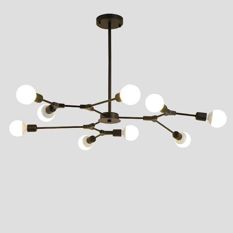 Luces colgantes LED modernas lámparas colgantes nórdicas arte restaurante 3/6/9 luz comedor-lámpara colgante Lamparas iluminación decoración del hogar