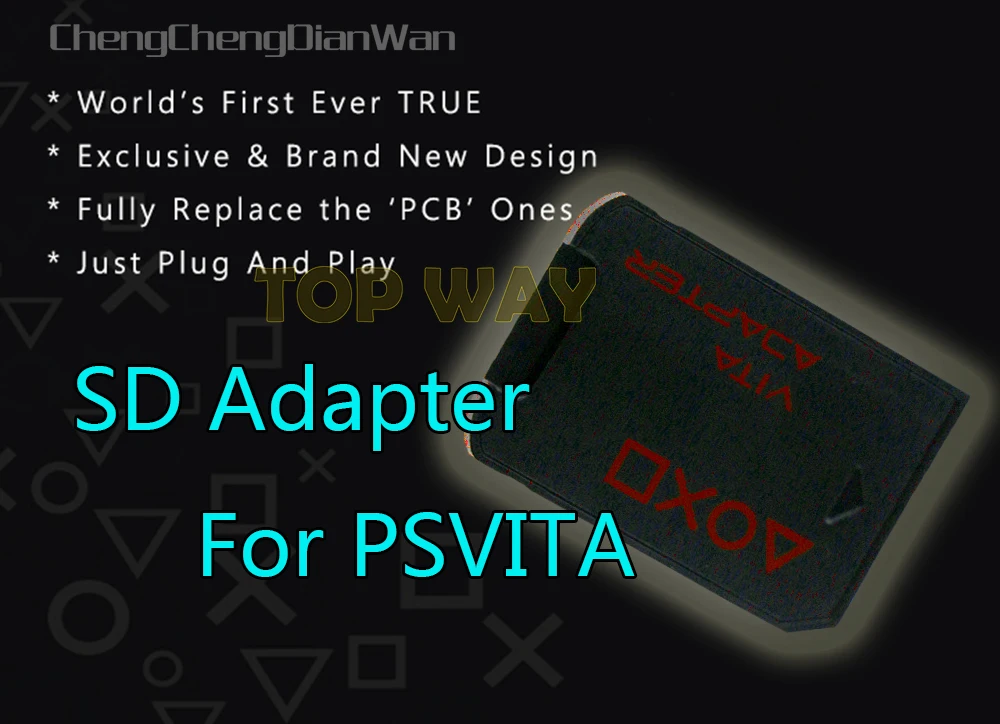 Новинка адаптер для карты памяти SD2vita tf sd V3.0 ps vita psvita psv1000 psv2000 ChengChengDianWan|adapter for