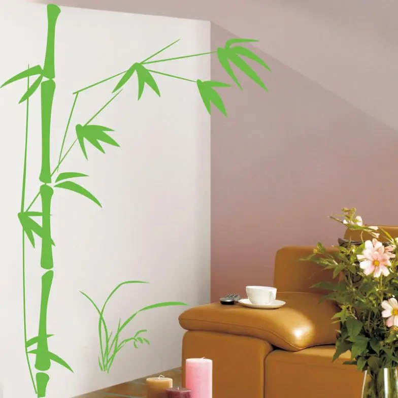 100*145cm Large Beautiful Bamboo Wall Sticker Vinyl Wall Art Stickers