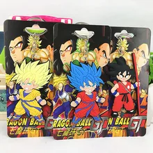 Anime Dragon Ball Son Goku Super Saiyan Macaco Chaveiro Silicone Keychain figura de ação DO PVC 3D Chaveiro pingente Coleção toy